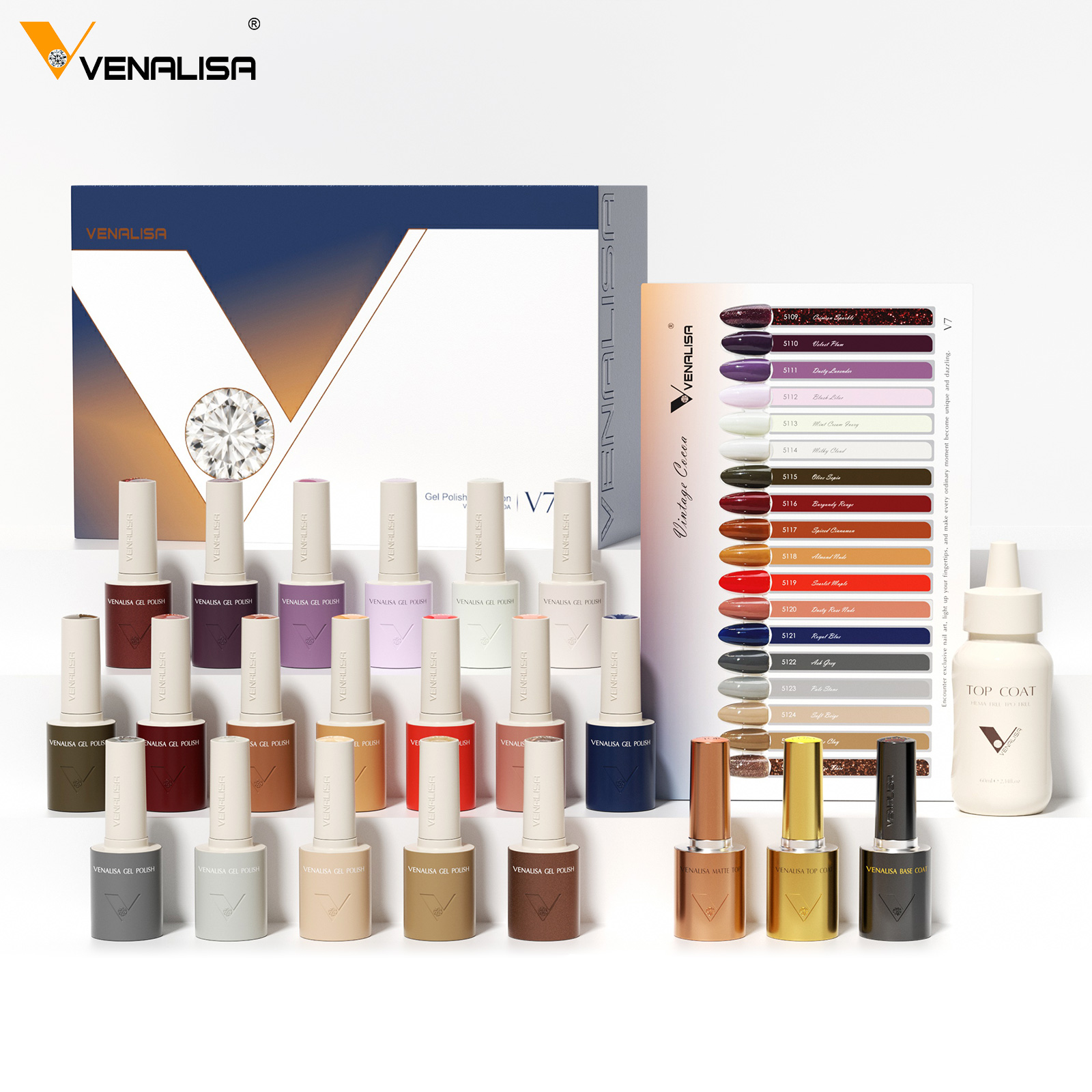 VENALISA V7 Gel Nail Polish 18 - Vintage Collectible Bottles ulasan dan harga