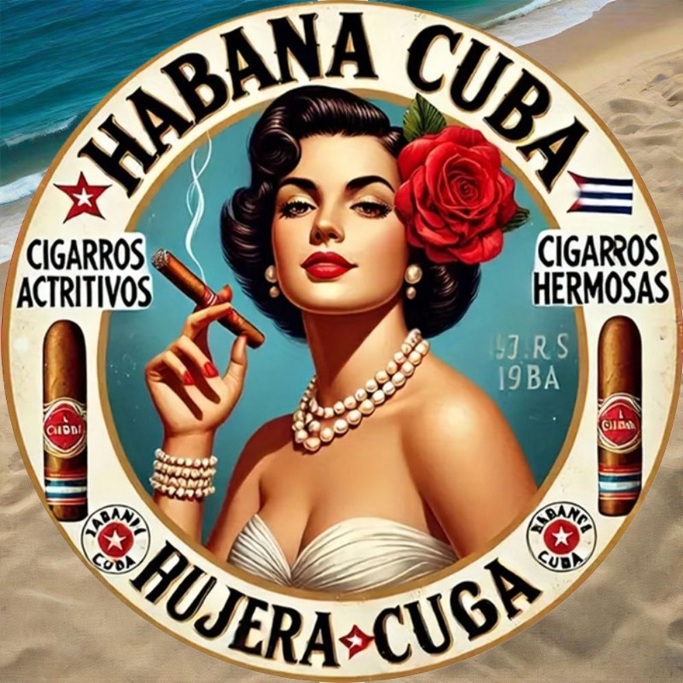 Vintage Havana Style Cigar Gir - Vintage Collectible Plates ulasan dan harga