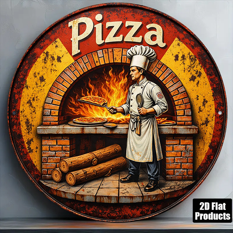 2D Retro Metal Sign, Vintage P - Vintage Collectible Plates ulasan dan harga