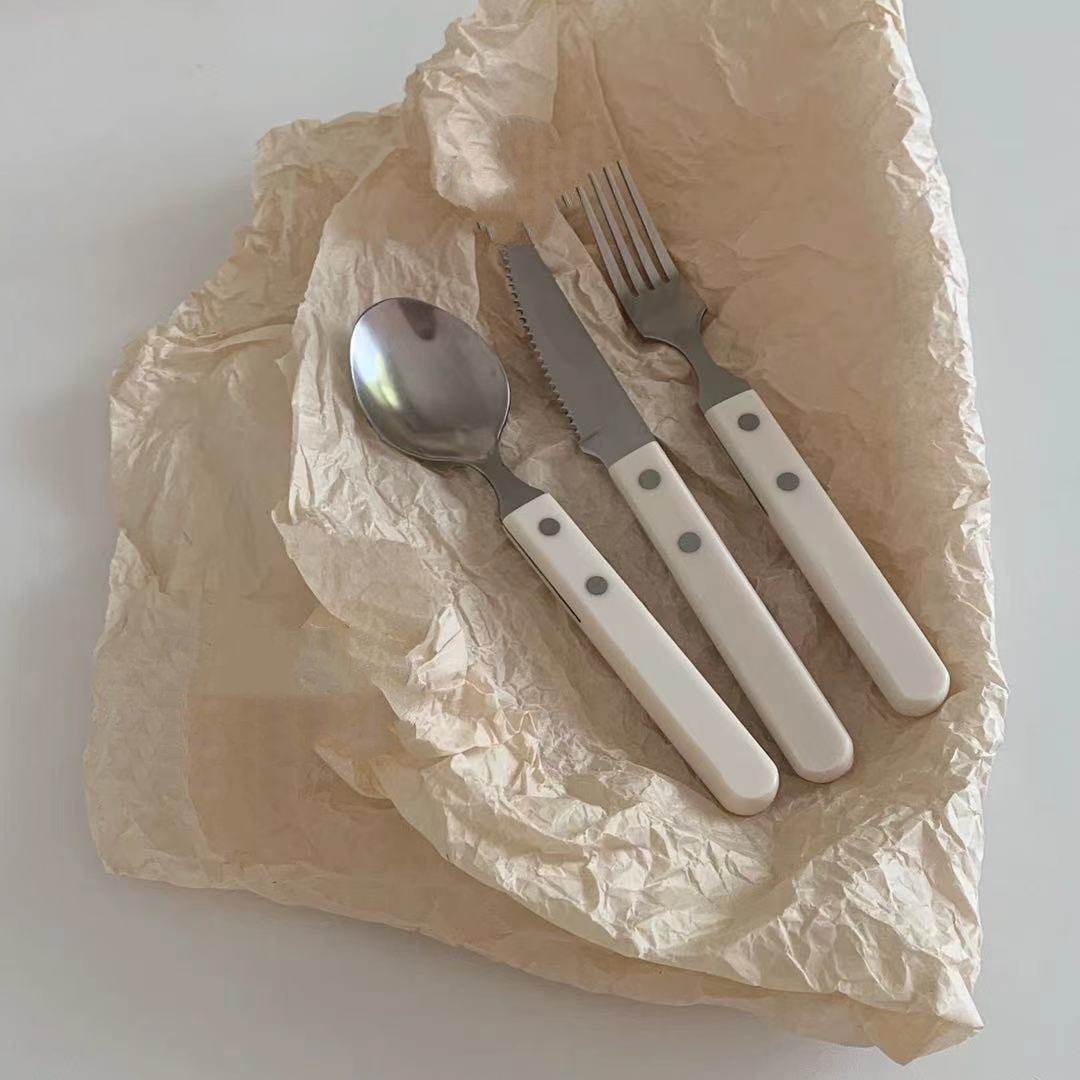 French Vintage Milk White Retr - Vintage Collectible Spoons ulasan dan harga